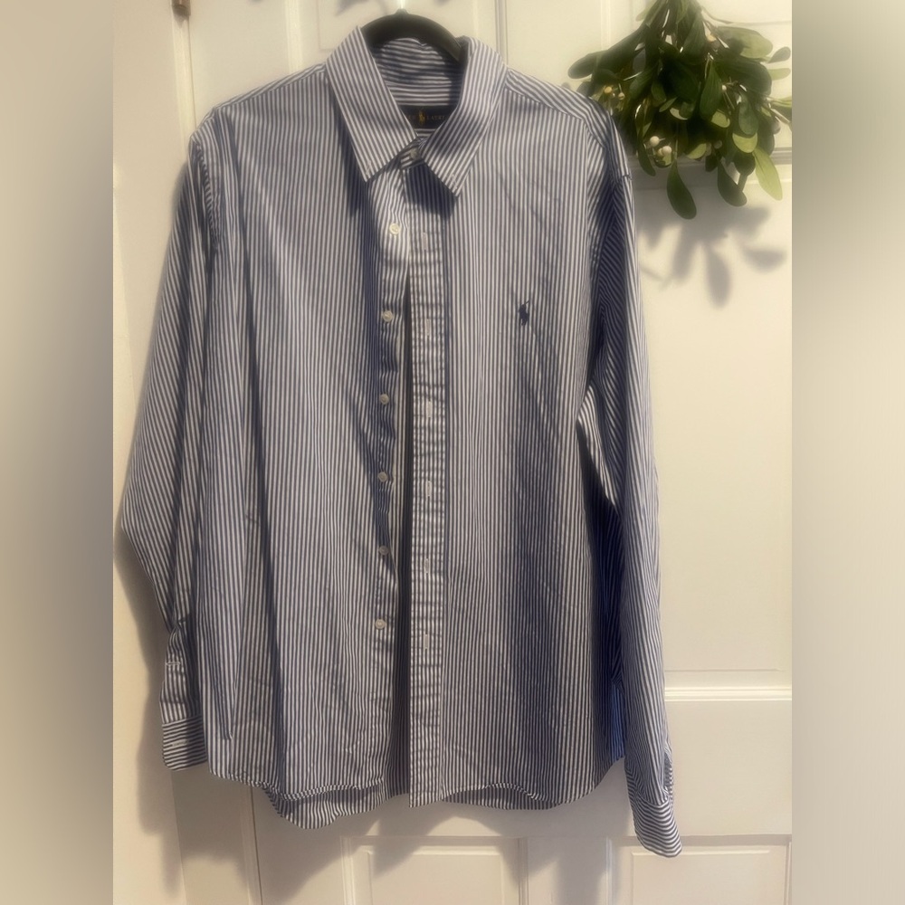 Ralph Lauren Blue Striped Men's Shirt